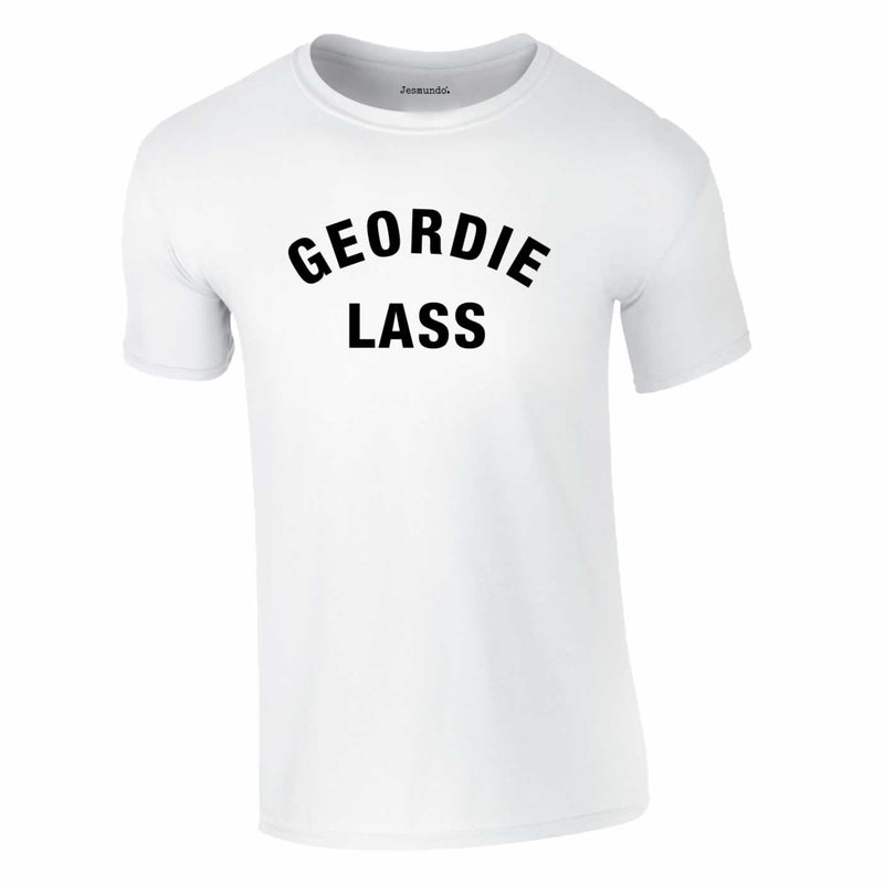 Geordie Lass Tee In White