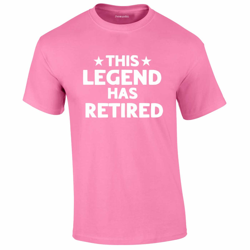 This Legend Has Retired Tee In Pink