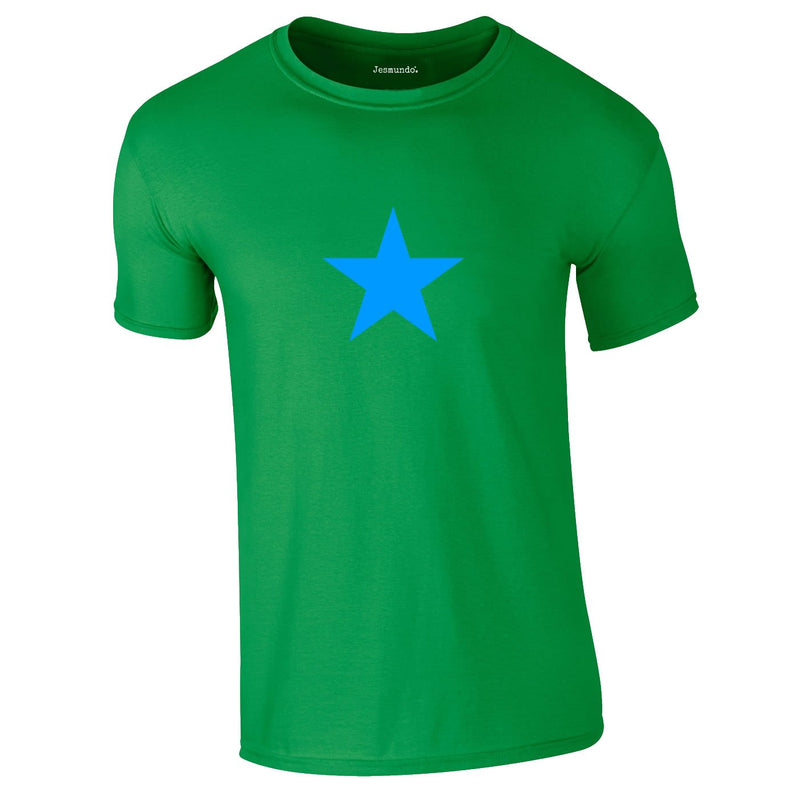 Blue Star Tee In Green