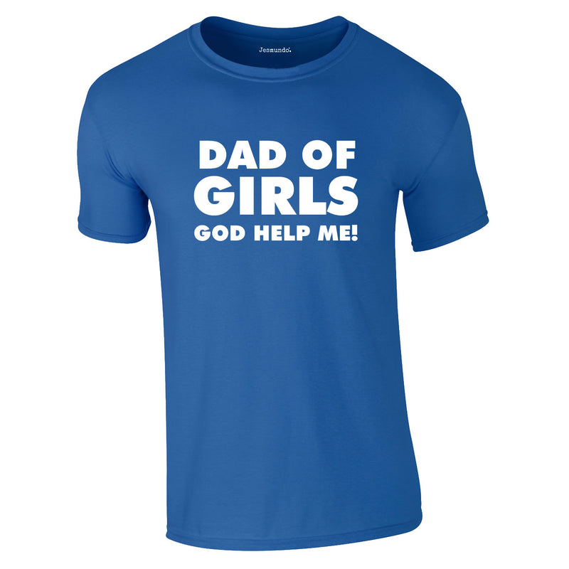 Dad Of Girls Tee In Royal