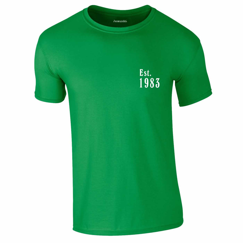 Est 1983 40th Tee In Green