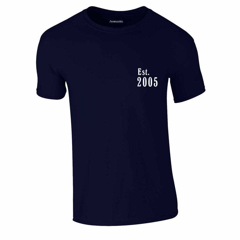 Est 2005 Tee In Navy