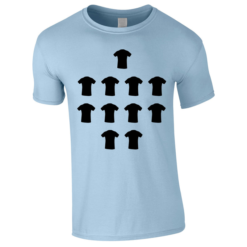 4-4-2 Formation Graphic Tee In Sky