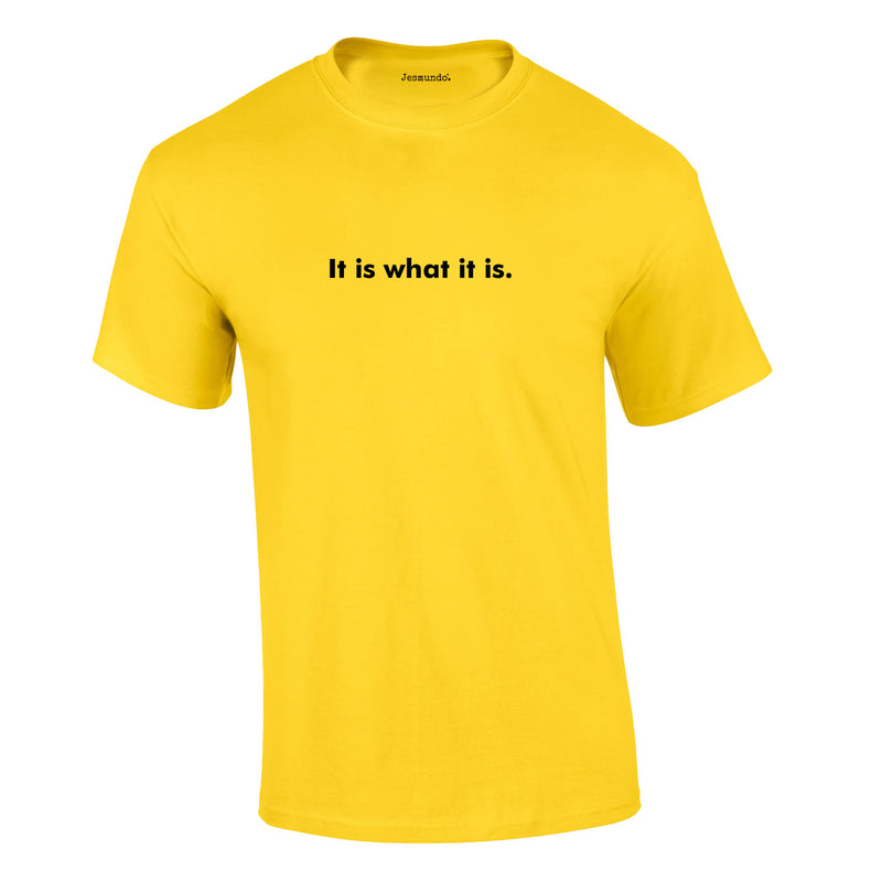 It Is What It Is Men's Slogan T-Shirt
