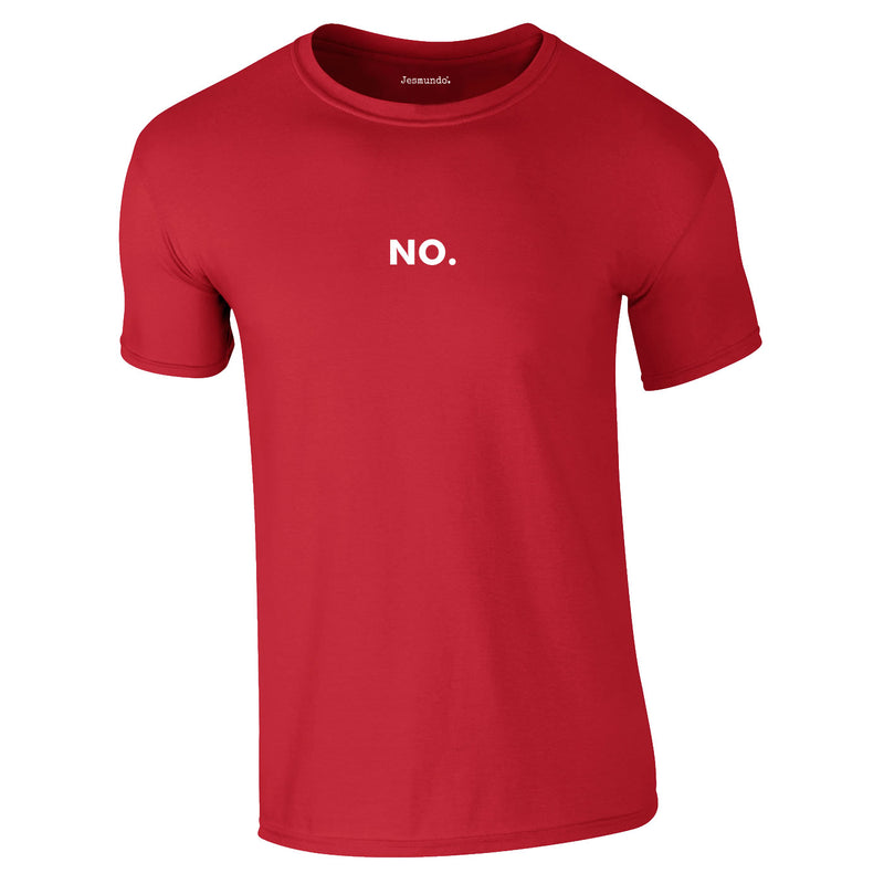 No Printed Tee In Red