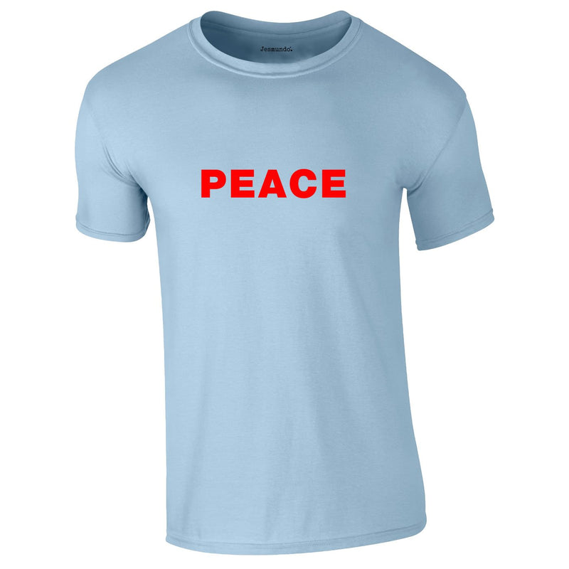 Peace Slogan Tee In Sky