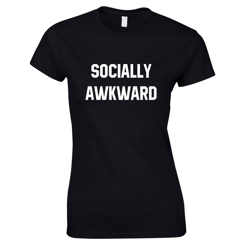 Socially Awkward Women's Top In Black