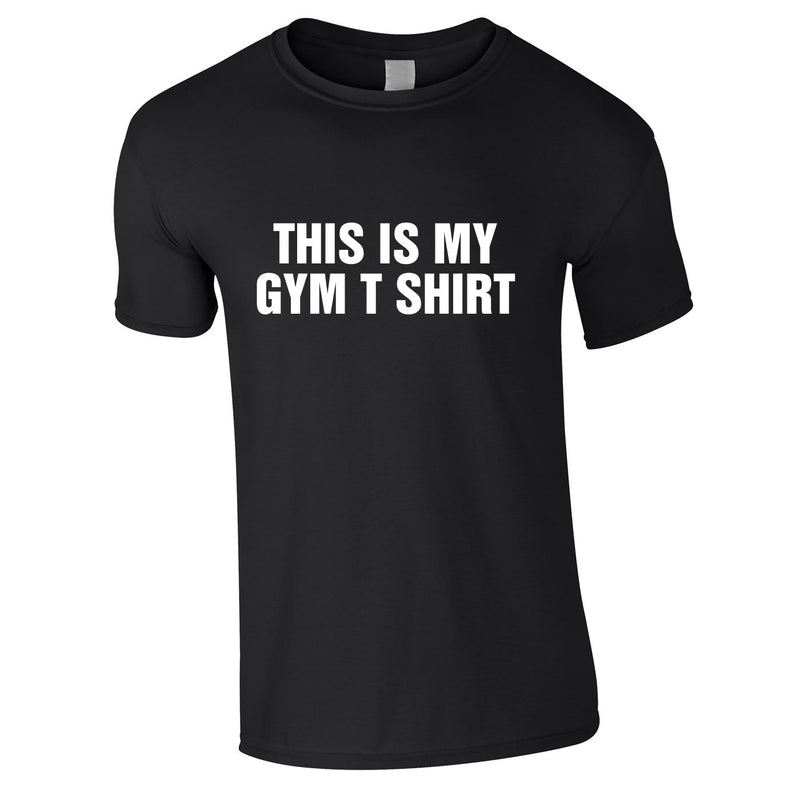 This Is My Gym T Shirt Tee In Black